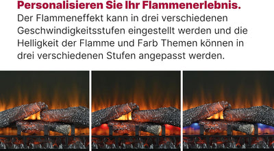 Dimplex 211002 Elektrokamin Einsatz XHD28 Firebox 28" LED-Lichter - Patentierter Optiflame Flammenef