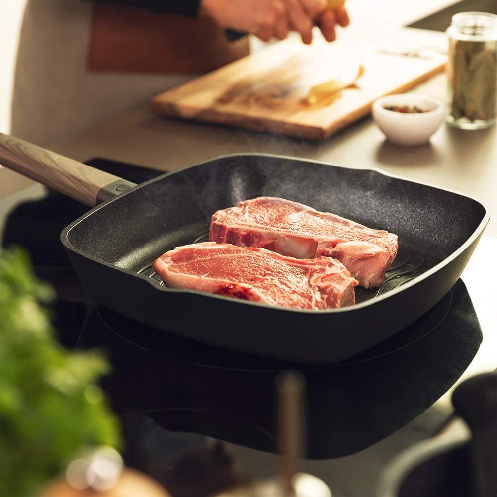 Cecotec Grill Polka Excellence 28 Grill Force, Durchmesser 28 cm, Aluminiumguss, Antihaftbeschichtun