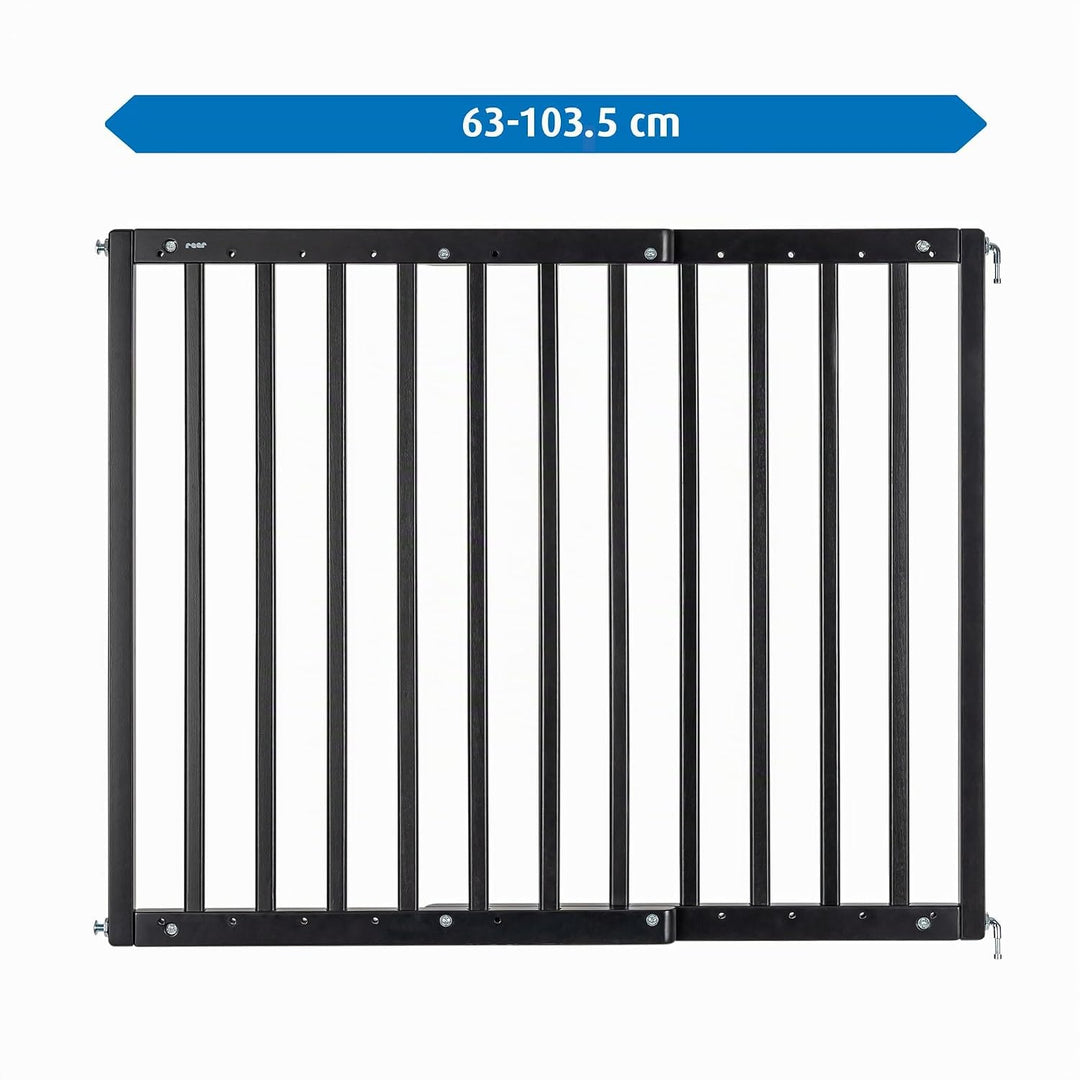 Türgitter und Treppenschutzgitter zum Schrauben, Baukasten zum Zusammenbauen, ausziehbar 63-103,5 cm