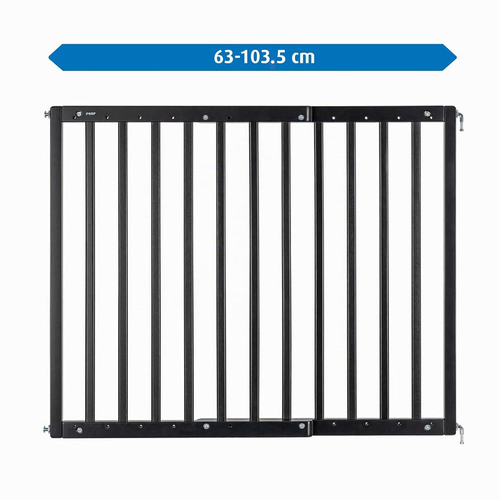 Türgitter und Treppenschutzgitter zum Schrauben, Baukasten zum Zusammenbauen, ausziehbar 63-103,5 cm