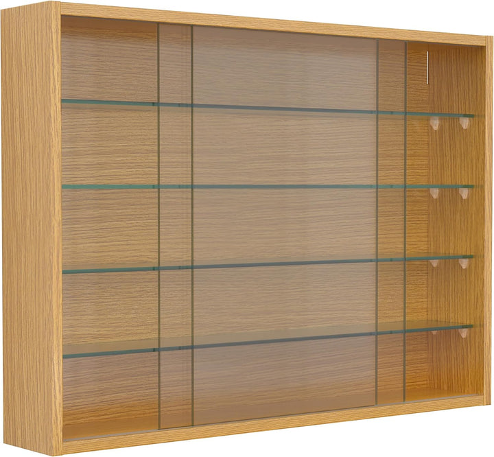 VCM Glasvitrine hängend/Vitrine Glas mit ESG-Sicherheitsglas/Masse ca. H. 55 x B. 75 x T. 12 cm/Häng