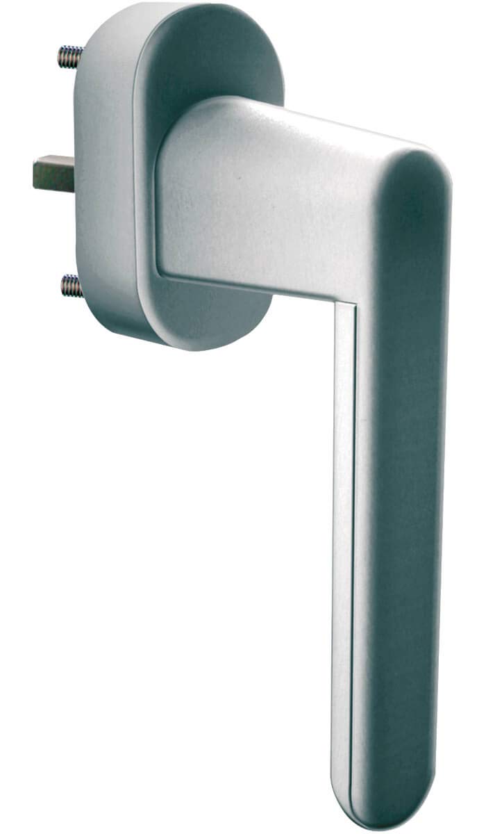 Schellenberg 46509 Sicherheits-Alarmgriff in Silbergrau für Fenster, Balkontüren und Terrassentüren