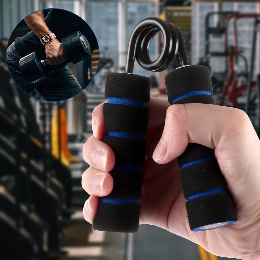 JMIATRY 6 Stück Handtrainer Fingertrainer, Griffkraft Trainer, 100-350LB Metall Grip Trainer für Mus