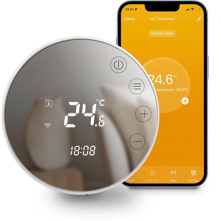 Beok Smart fussbodenheizung Thermostat, Programmierbare WiFi Thermostate für die Warmwasserbereitung