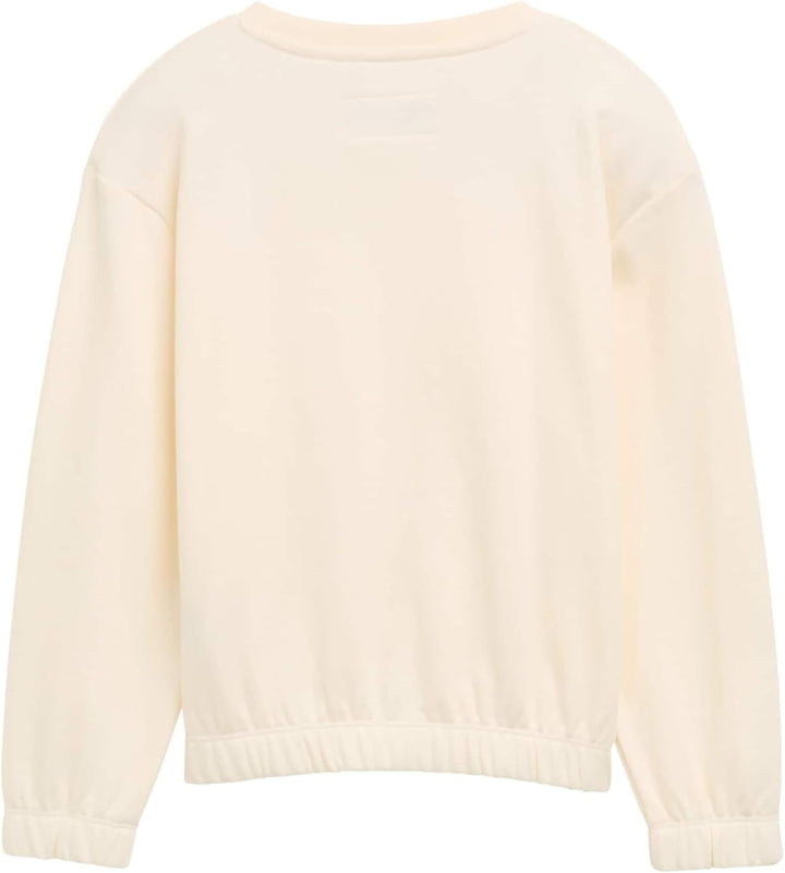 Tom Tailor Mädchen Kinder Cropped Sweatshirt mit Stickerei 92-98 10330 - Dove White, 92-98 10330 - D