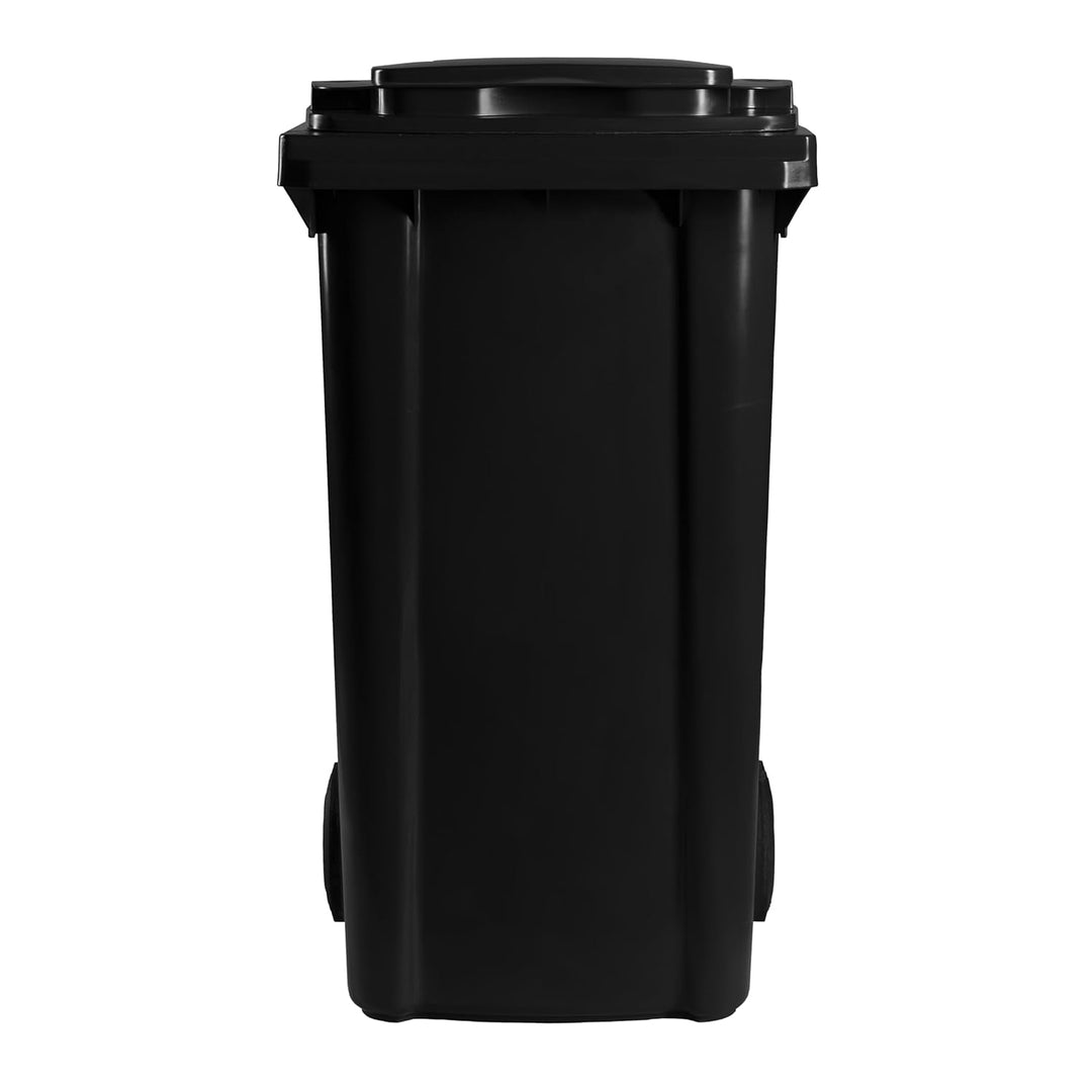 Hardwex Mülltonne mit 2 Rädern und Deckel, Müllgrossbehälter, Abfalltonne, Mülleimer, Volumen: 240 L
