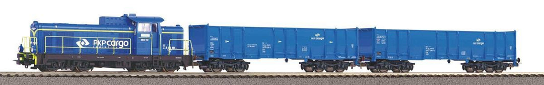 S-Set PKP SM42 mit 2 Off. Güterwagen PKP Cargo A-Gleis & B VI