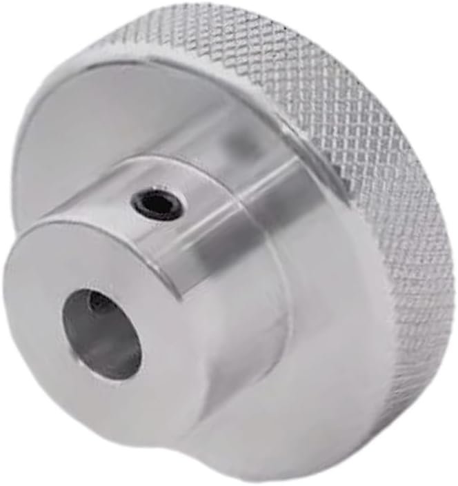 CHANCS Handrad aus Aluminiumlegierung, 50 mm Aussendurchmesser, 8 mm Bohrung, Rändel-Handrad für Gle