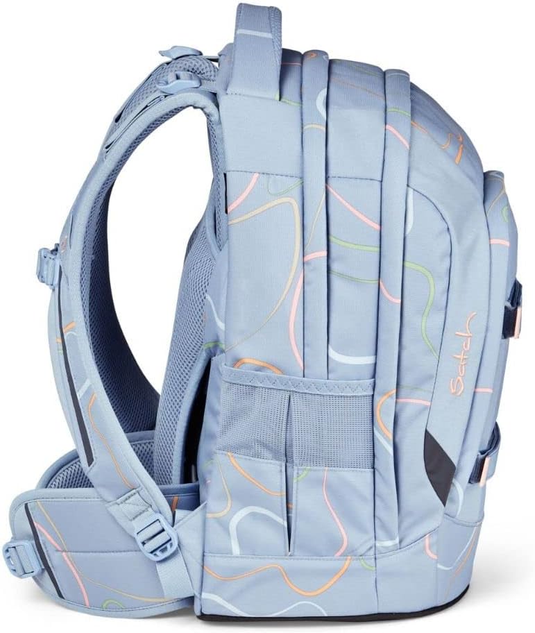 satch Pack Schulrucksack Set 2tlg. mit Schlamperbox Vivid Blue, Vivid Blue