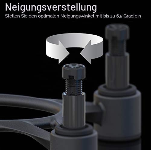 IsoAcoustics Aperta-Serie mit Lautsprecherstativen, schwingungsdämpfend, mit Einstellbarer Neigung: