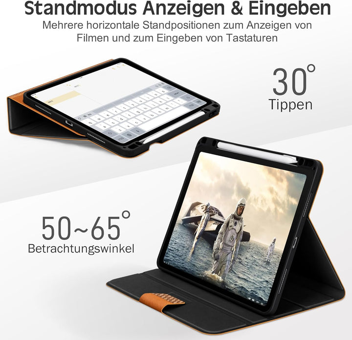 KingBlanc Hülle für iPad Pro 12,9 Zoll 2022 (6. Generation) /2021/2020/2018 (5./4./3. Gen) mit Stift