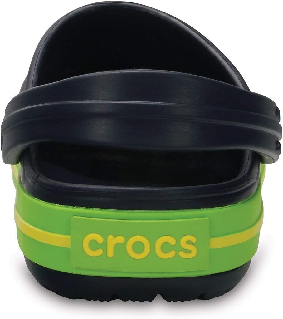Crocs Unisex Kinder Crocband Clog KidsClogs 20/21 EU Navy Volt Green, 20/21 EU Navy Volt Green