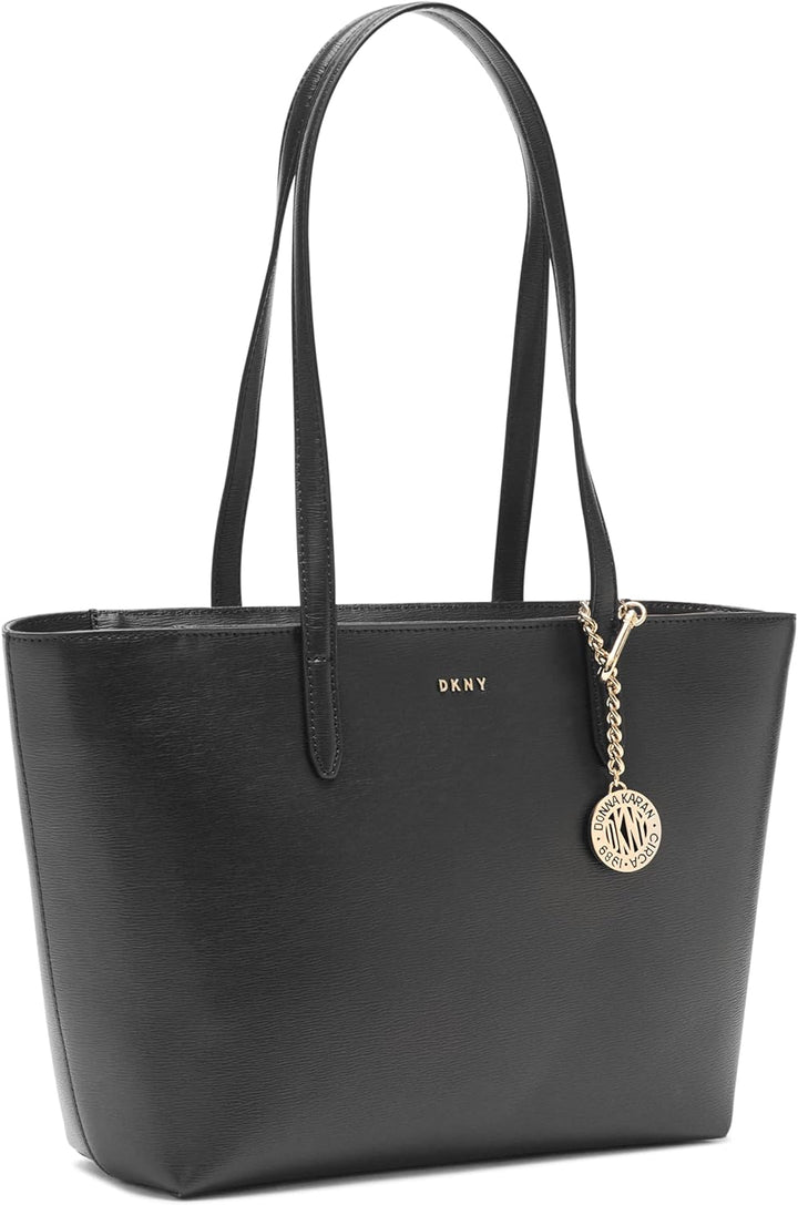 DKNY Damen Bryant Medium Zip Tote Tote Einheitsgrösse Black Gold, Einheitsgrösse Black Gold