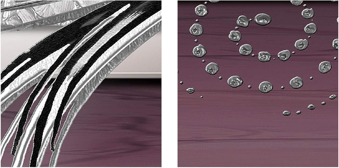 Runa Art - Bilder Abstrakt 200 x 100 cm 5 Teilig XXL Wanddekoration Design Grau Rosa Schwarz 103951c