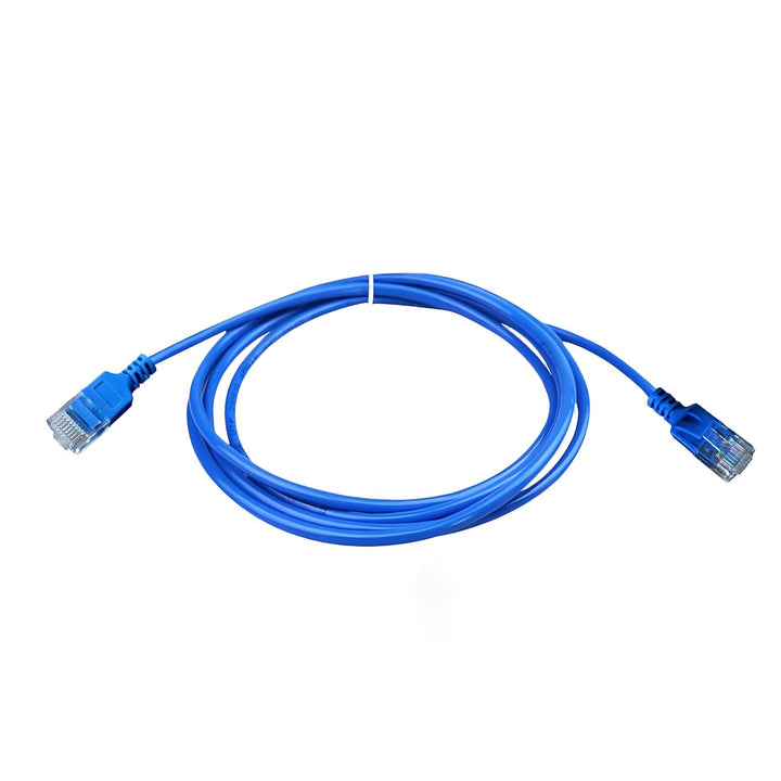 Elfcam® - 25m Ethernet Kabel Cat 6A Ultra Slim 10Gbps 32AWG UTP OD2,8mm 500MHz, 10Gb Thin RJ45 Cat 6