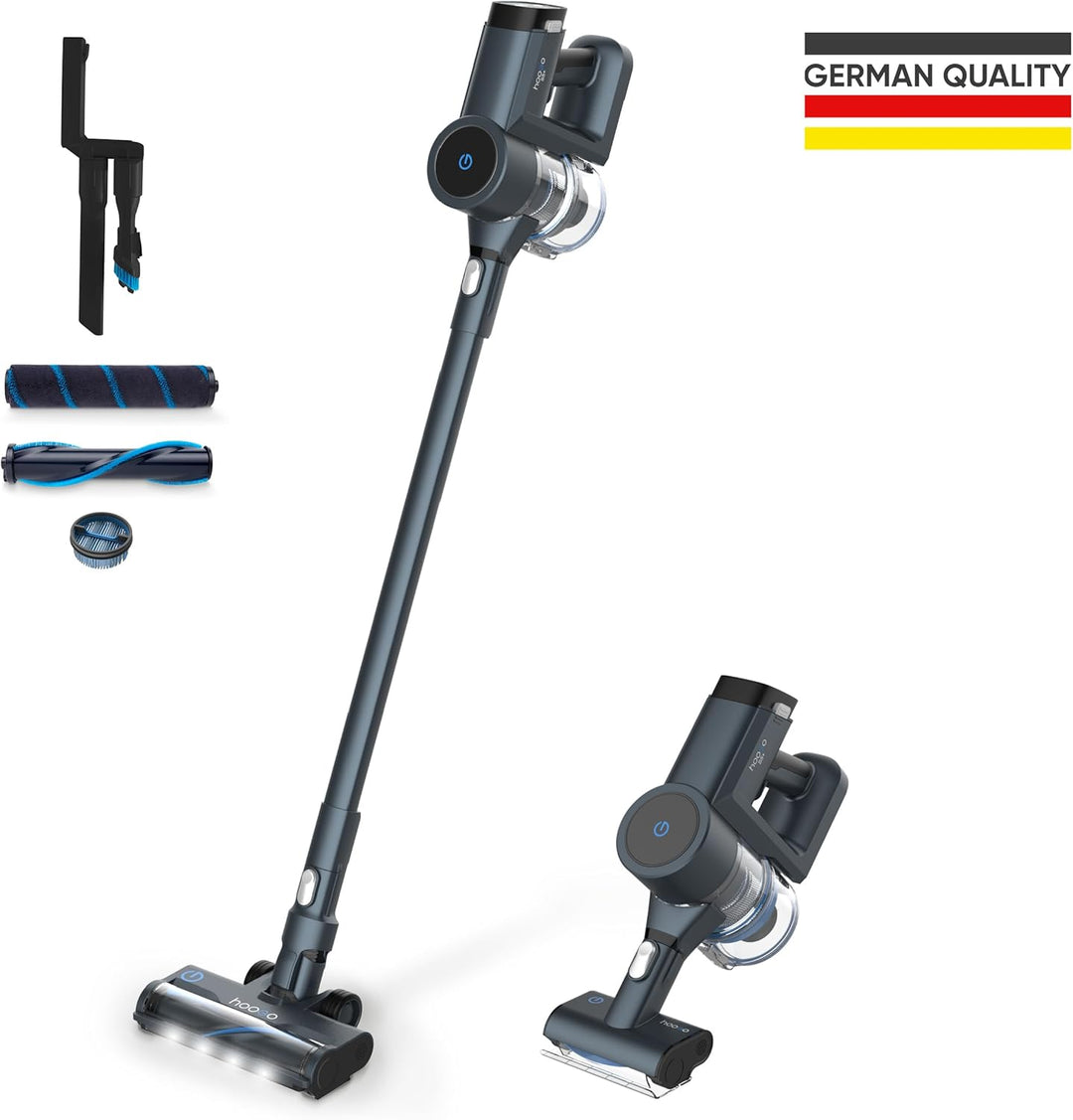hoogo Akku-Staubsauger S5+ 3in1 | beutellos kabellos | Laufzeit bis zu 75 Min. | Handstaubsauger | P