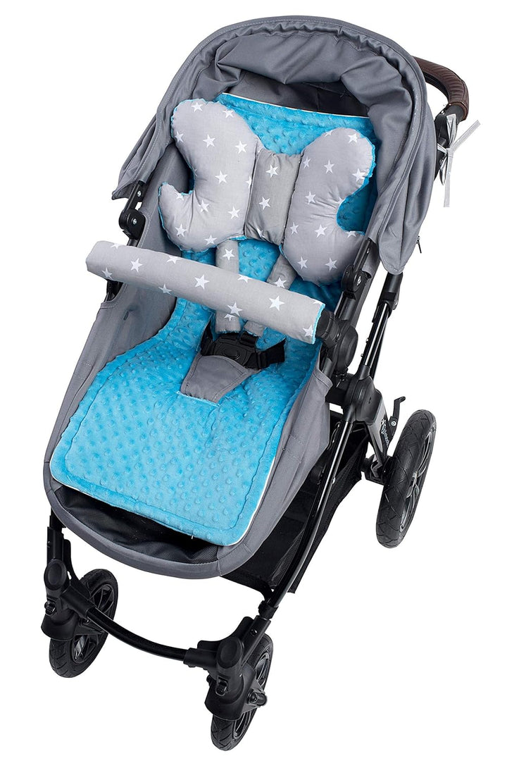 Medi Partners Universal Sitzauflage Kinderwagen & Buggys Sitzeinglage Kinderwagendecke 5tgl Gurtpols