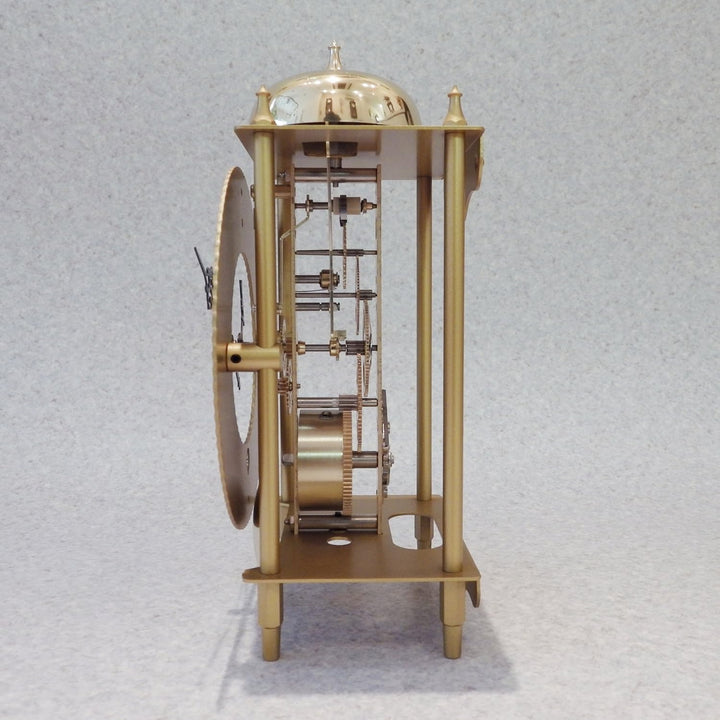 Hermle Uhrenmanufaktur Tischuhr, Schmiedeeisen, Gold, 24cm x 13cm x 9,5cm