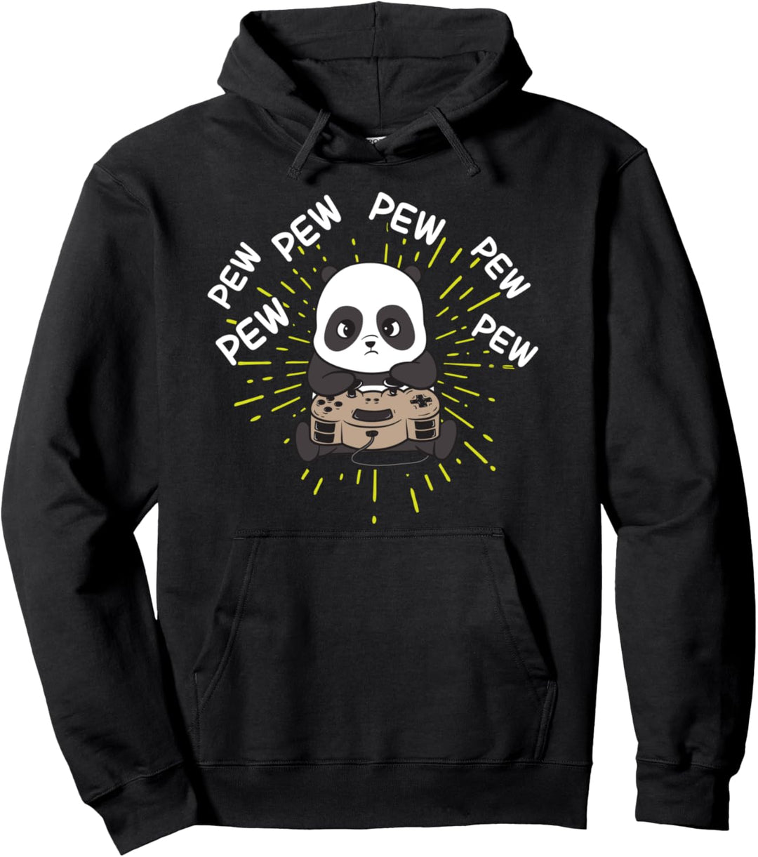 Spielender Panda Pullover Hoodie