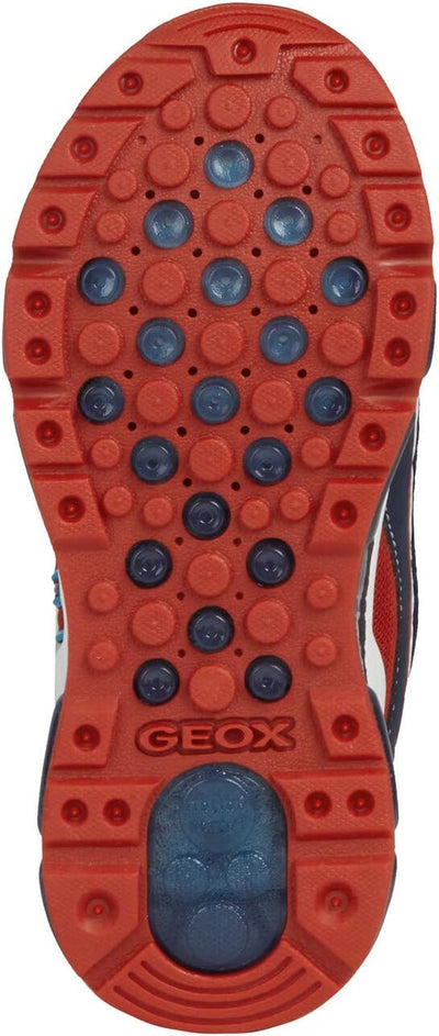 Geox Jungen J Android Boy C Sneakers 33 EU Navy Red, 33 EU Navy Red