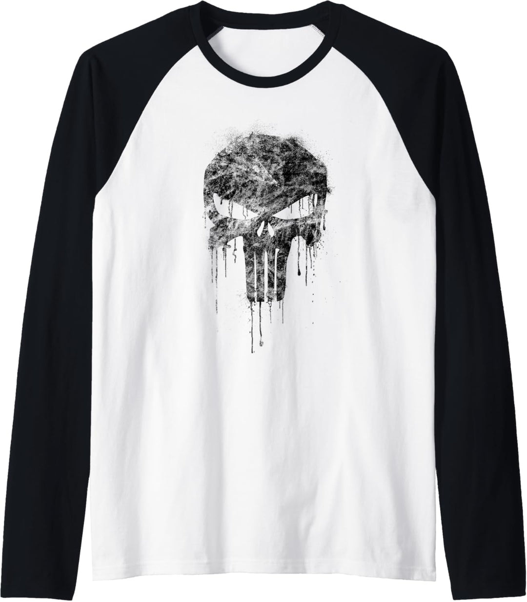 Marvel The Punisher Black Raglan