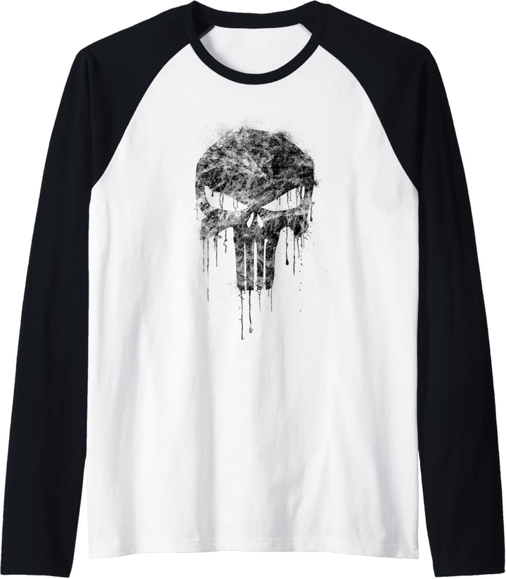 Marvel The Punisher Black Raglan