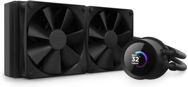 NZXT Kraken 240 - RL-KN240-B1-240mm AIO CPU Wasserkühlung - 1,54" LCD Display 240x240-2x120mm PWM Fa