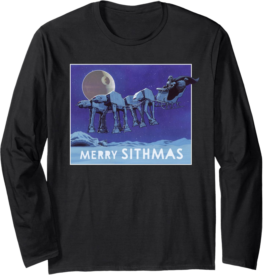 Star Wars Merry Sithmas Funny Holiday Langarmshirt