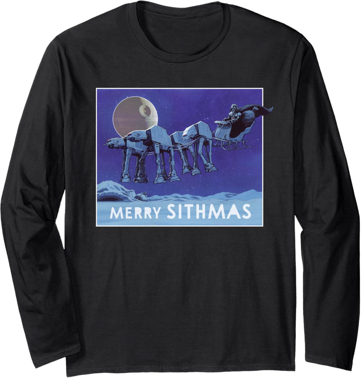 Star Wars Merry Sithmas Funny Holiday Langarmshirt