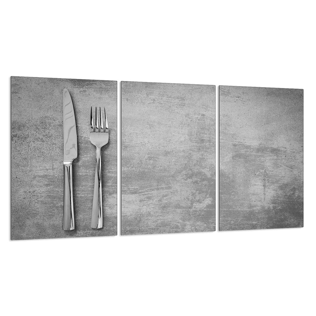 Herdabdeckplatten 3 Teilig 90x52 cm Ceranfeldabdeckung Küche Elektroherd Induktion Herdschutz Spritz