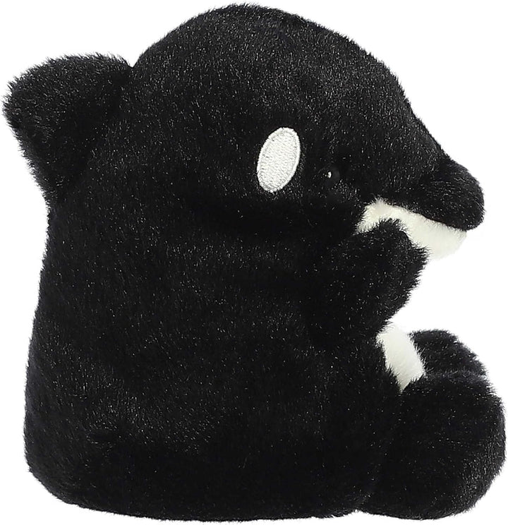 Aurora Adorable Palm Pals Juneau Orca Stuffed Animal - Pocket-Sized Fun - On-The-Go Play - Black 5 I