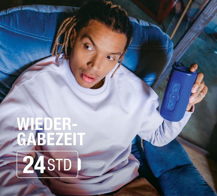 Fresh 'n Rebel Bold M2, Bluetooth Lautsprecher mit 24 Uhr spielzeit, Wasserdichter (IP67) Tragbarer