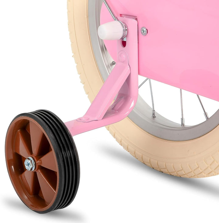 STITCH MANCHI 12/14/16/18 Zoll Kinderfahrrad mit Korb &amp; Stabilisatoren für 2-9 Jahre alte Mädchen &amp;