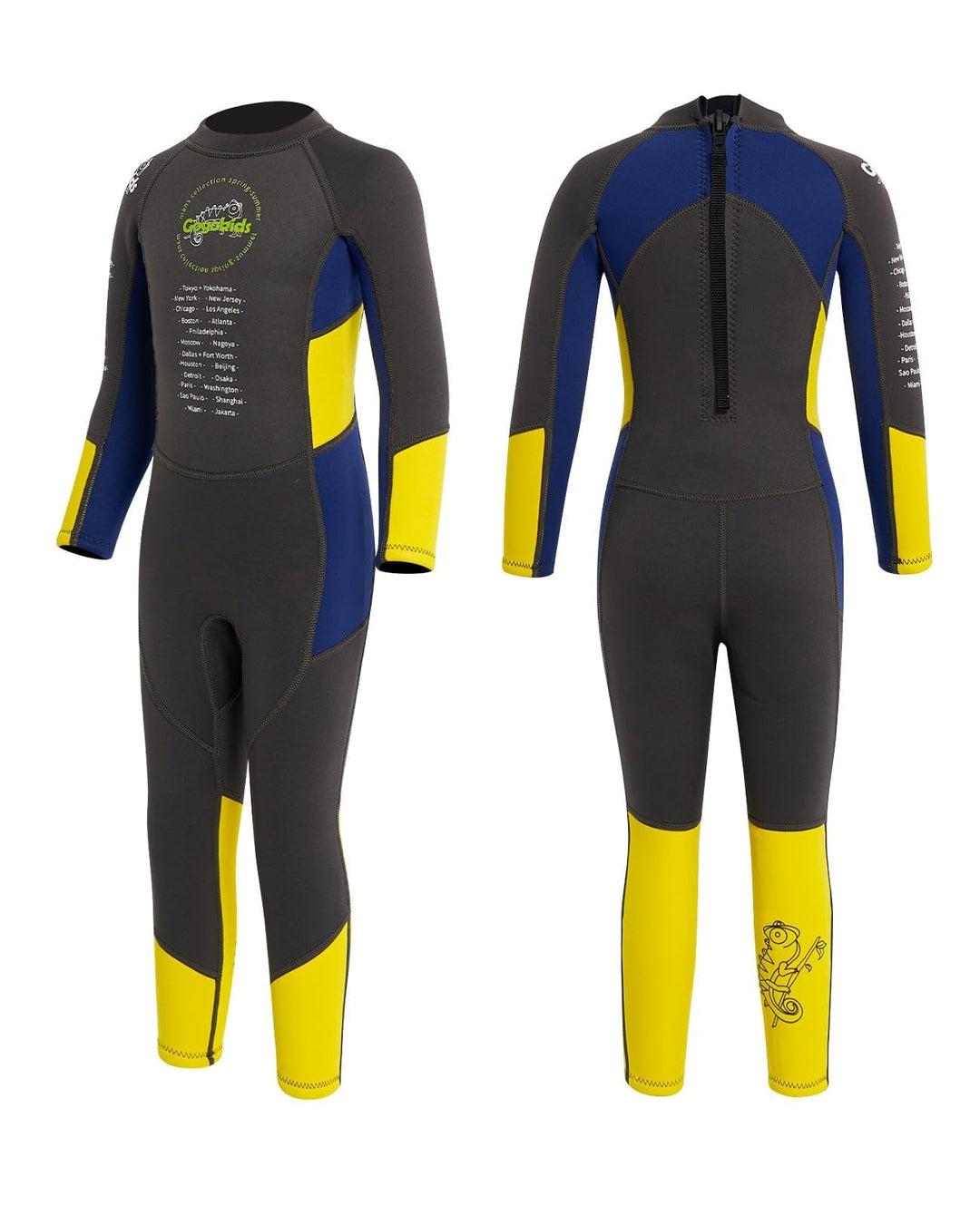 Gogokids Kinder Neoprenanzüge Jungen Thermische Badeanzüge, 2.5mm Neopren Taucheranzug Rash Guard Ei