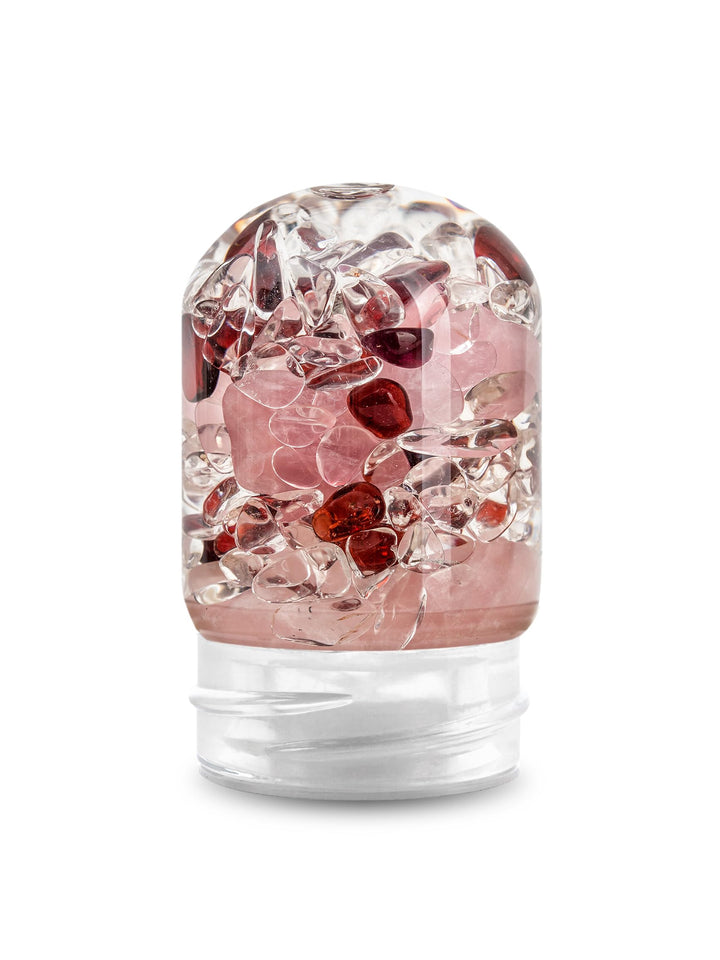 VitaJuwel LOVE Edelsteinmodul für ViA Flasche mit Rosenquarz, Granat & Bergkristall