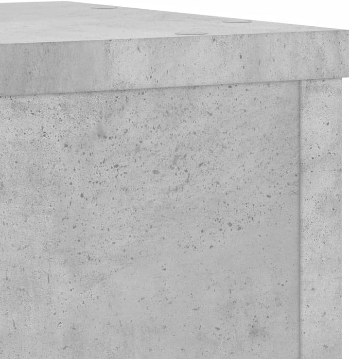 Pflanzenständer 2 STK. Betongrau 20x20x30 cm Holzwerkstoff Pflanzenregal, Blumenregal Indoor/Outdoor