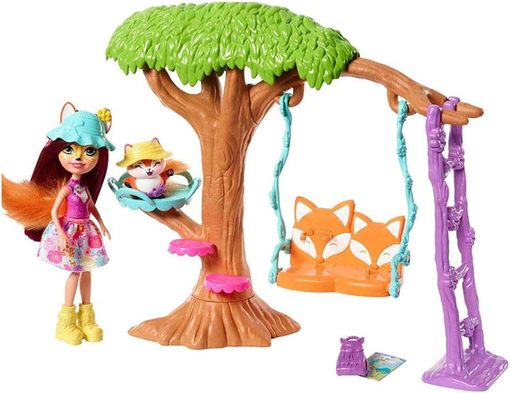 Mattel Enchantimals FRH45 Felicity Fox und Flick Spielplatz-Abenteuer Fox Backyard, Fox Backyard