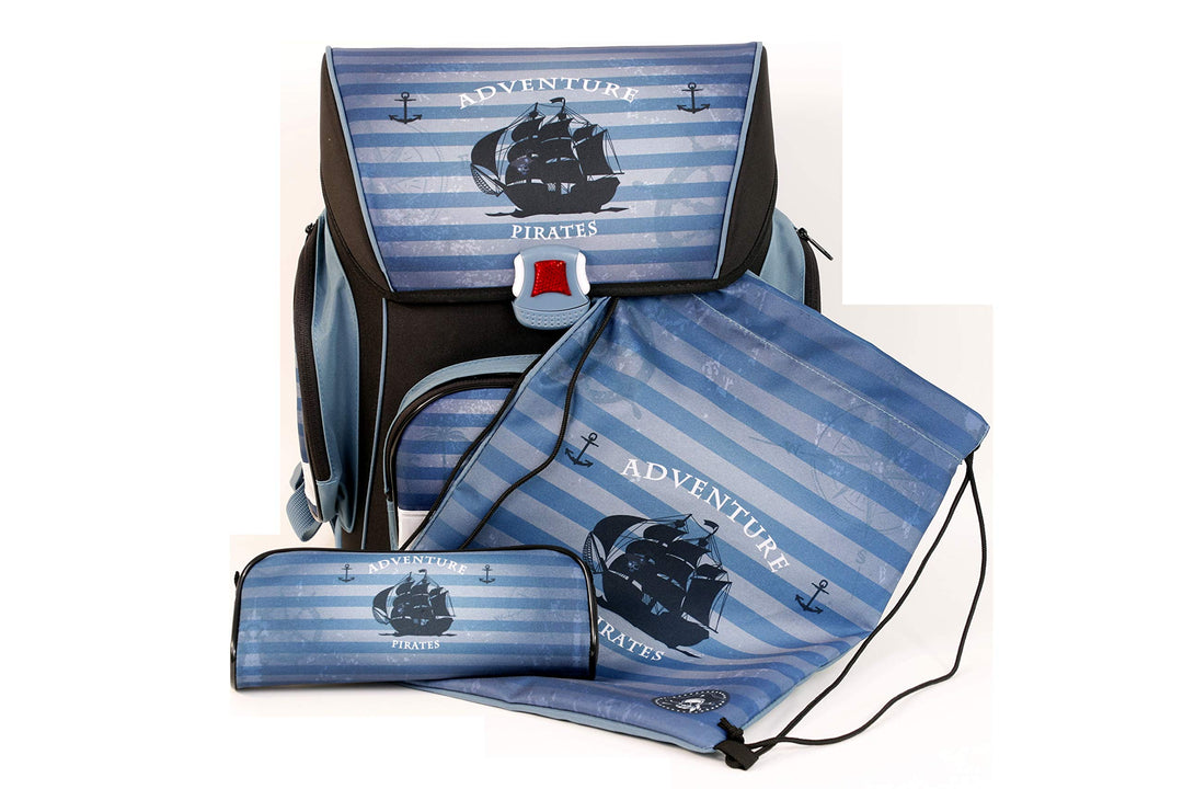 Schulranzen Set Schulrucksack Set+Schultertasche +Geldbeutel/Mäppchen Rucksack Freizeitrucksack Dayp