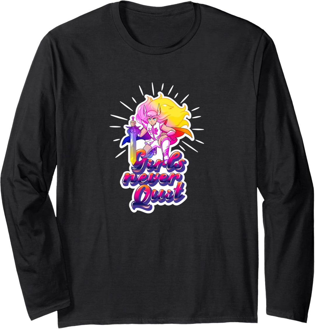 She-Ra Girls Never Quit Langarmshirt