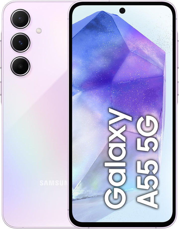 Samsung Galaxy A55 5G Smartphone, Android-Handy ohne Vertrag, 128 GB - 8 GB RAM, 2 Tage Akkulaufzeit
