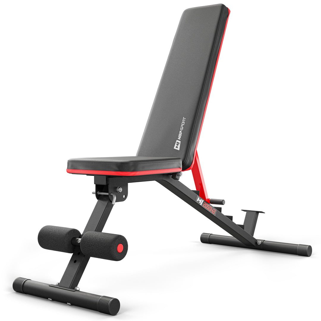 Hop-Sport Hantelbank HS-2050HB, Hantelbank klappbar & stabil, multifunktionale und verstellbare Trai