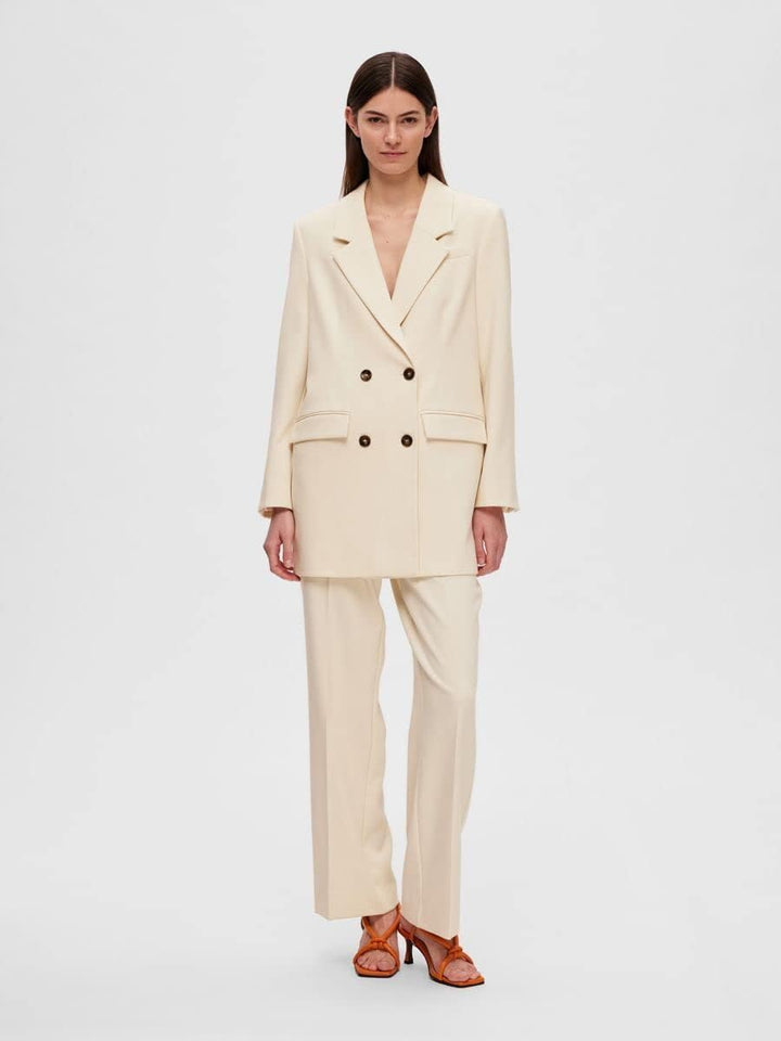 SELECTED FEMME Damen Slfmyla Ls Relaxed Noos Blazer 40 Birch, 40 Birch