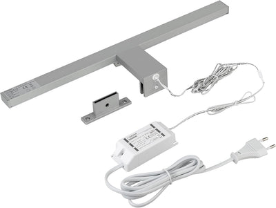 SEBSON Spiegelleuchte Bad 40cm mit Touch Schalter und Stecker - neutralweiss 4000K 8W 550lm IP44 - L