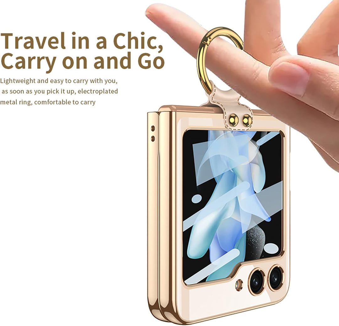 CeeEee Hülle Z Flip 5 Handyhülle Kompatibel mit Samsung Galaxy Z Flip 5 5G Transparent Stossfest Hül