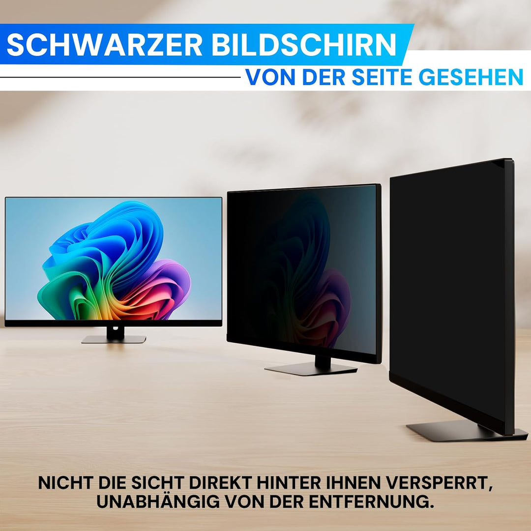 27 Zoll Computer Monitor Bildschirm Blickschutzfilter für 16:9 Seitenverhältnis Monitor, Abnehmbarer