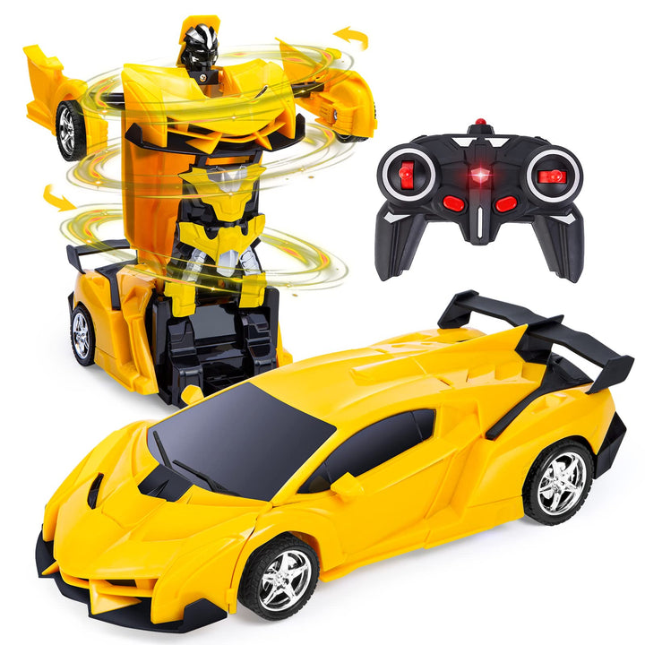 Thedttoy Transformator Ferngesteuertes Auto Spielzeug mit 2.4GHz Fernbedienung, 1:18 Ferngesteuerte