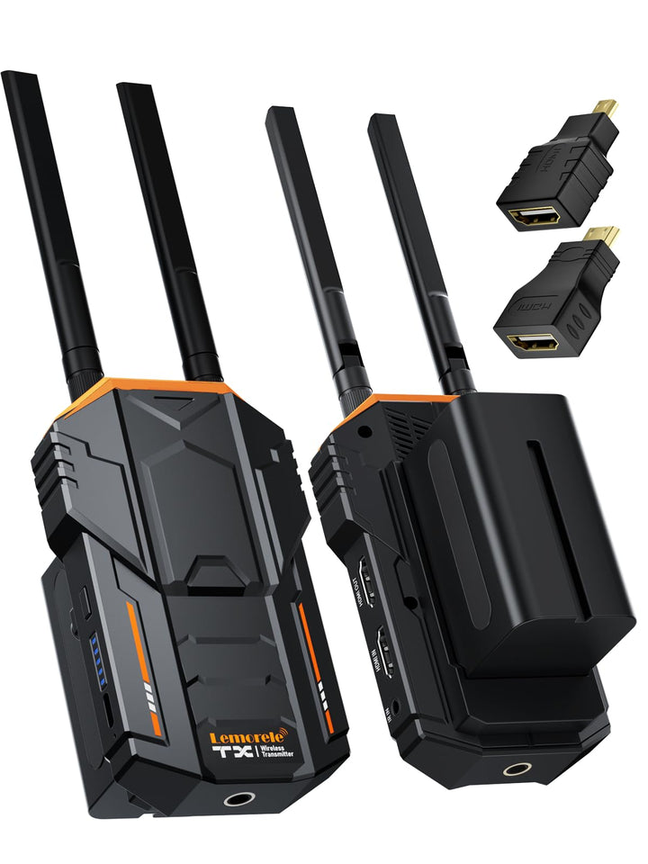 Drahtloses Videoübertragungs Set 200M, Lemorele 5G 1080P HDMI Wireless Video Transmitter and Receive