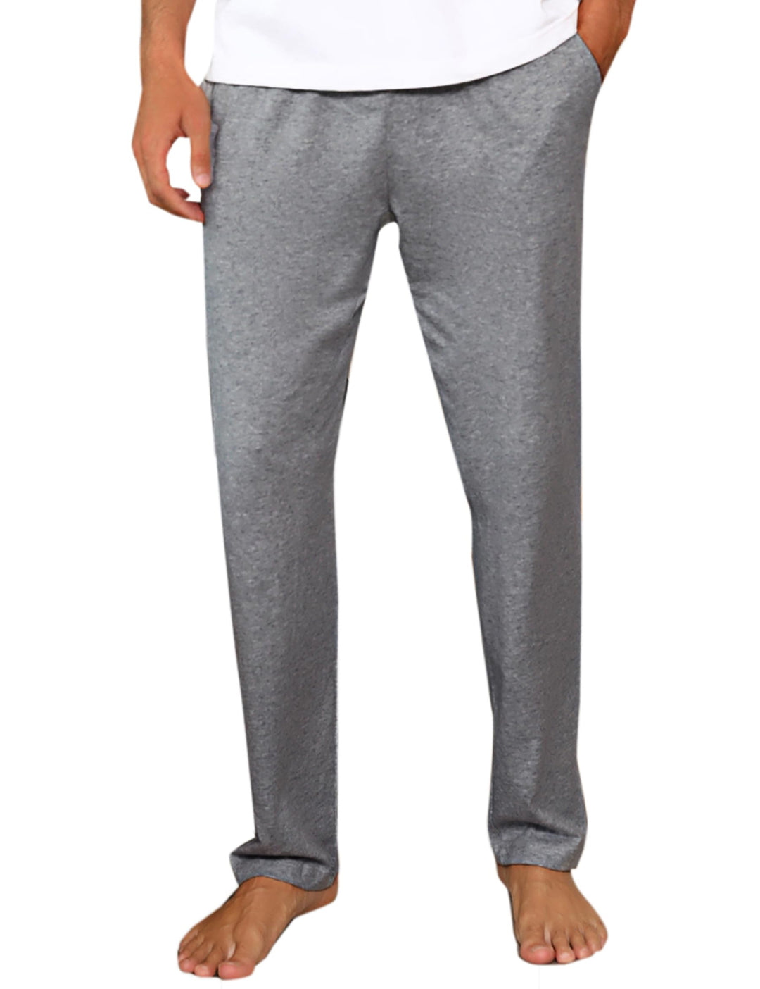 Litherday Schlafanzughose Herren Lang Pyjamahose 100% Baumwolle Nachtwäsche hose Unifarbene Freizeit