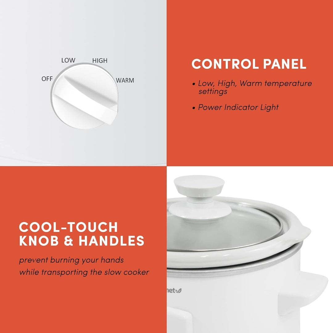 Elite Gourmet MST-250XW# Keramik-Schongarer, elektrisch, mit einstellbarer Temperatur, für Vorspeise
