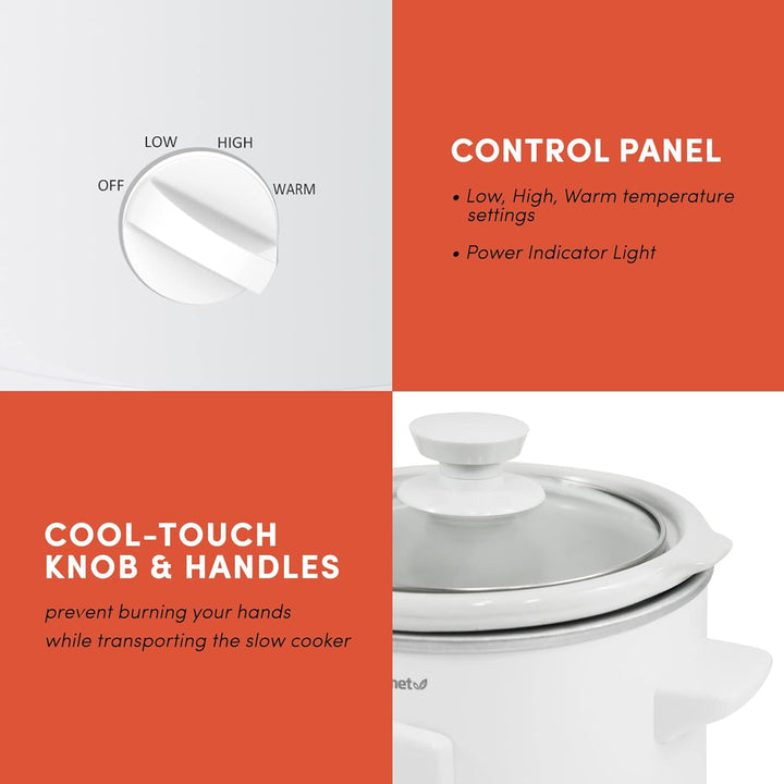 Elite Gourmet MST-250XW# Keramik-Schongarer, elektrisch, mit einstellbarer Temperatur, für Vorspeise